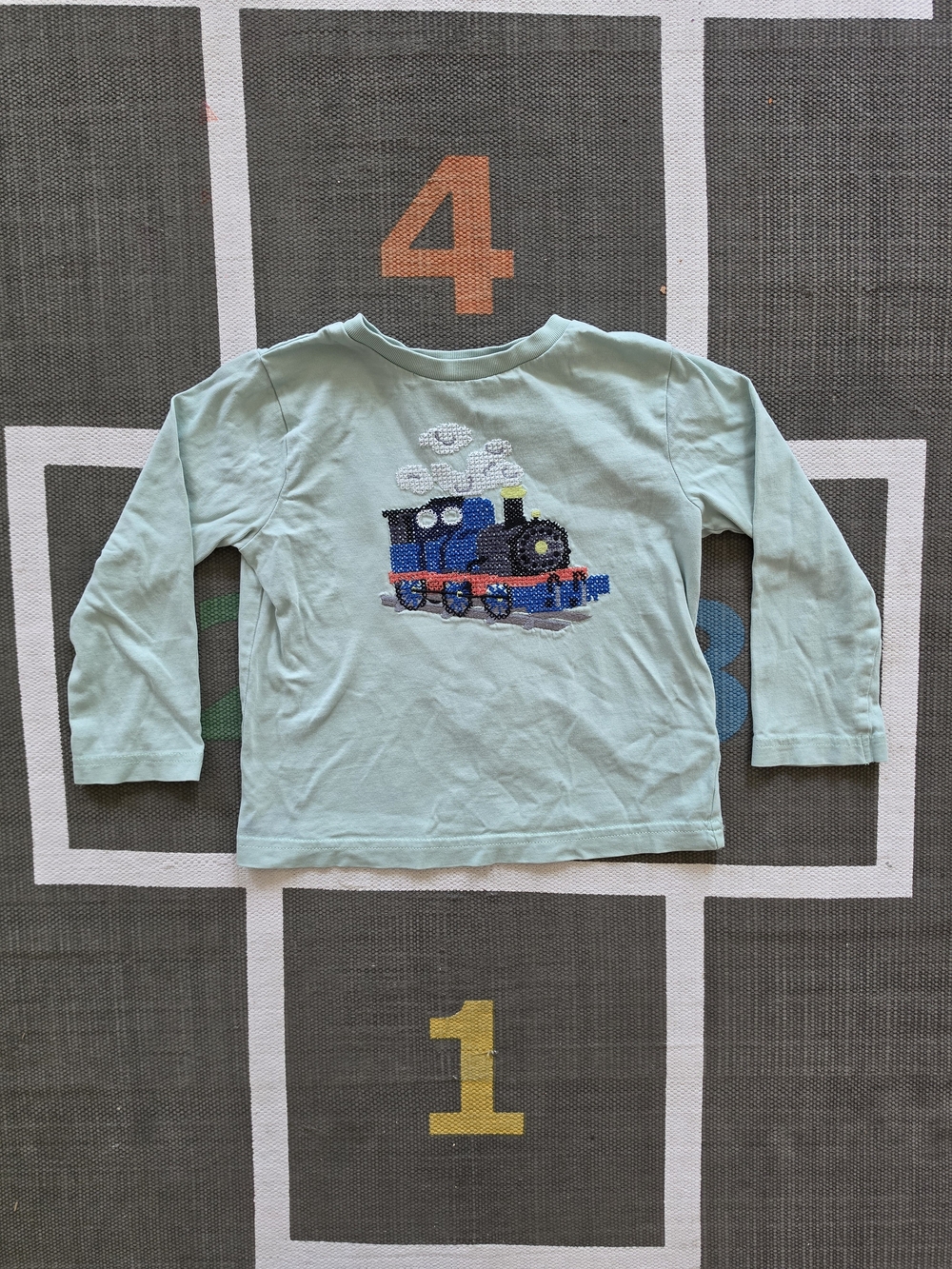 Boden Long Sleeve Stitch Train t Shirt
